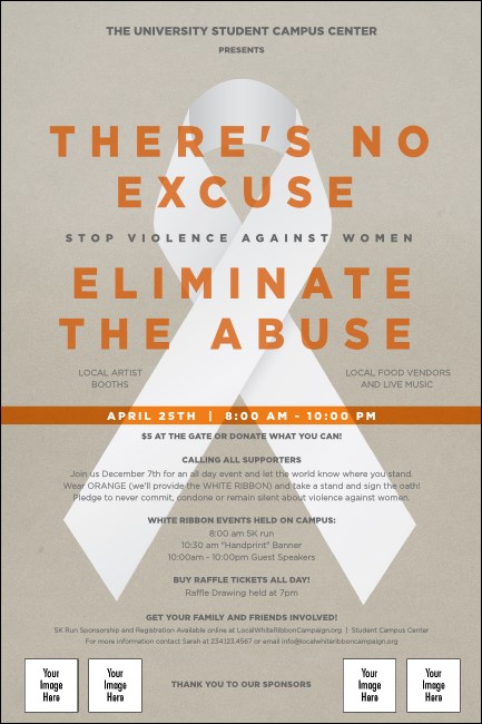 White Ribbon Poster