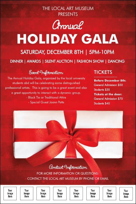 Holiday Gift Logo Poster Product Front