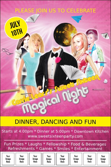 Birthday Party Logo Poster Product Front