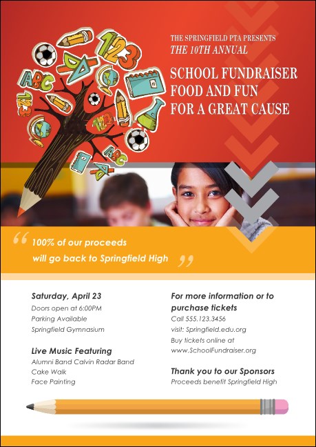 Fundraiser for Education Postcard Product Front