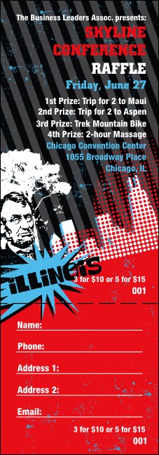 Illinois Raffle Ticket Product Front