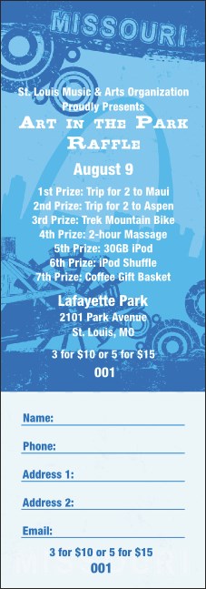 Missouri Raffle Ticket