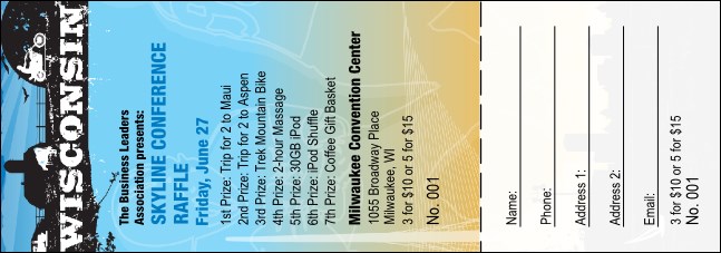 Wisconsin Raffle Ticket