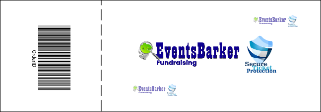 California Raffle Ticket (Orange and Blue) Product Back