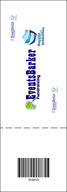 Golf Backswing Raffle Ticket Product Back