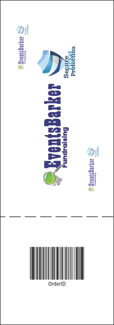 Green Gift Raffle Ticket Product Back