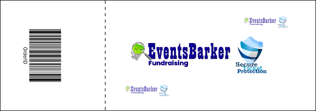 Hockey Badge Blue Raffle Ticket Product Back