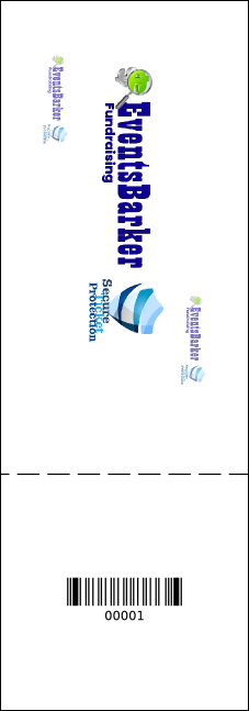 Roller Derby Passing Star Raffle Ticket Product Back