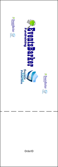 Roller Derby Jammer Raffle Ticket Product Back