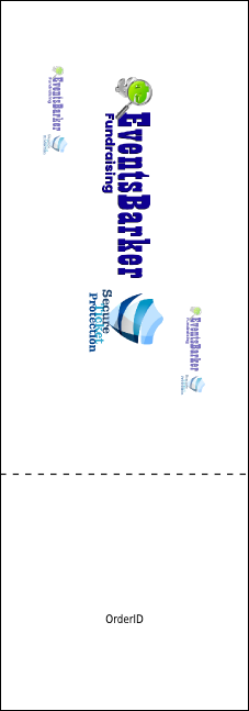 Snowflake Ornament Raffle Ticket Product Back