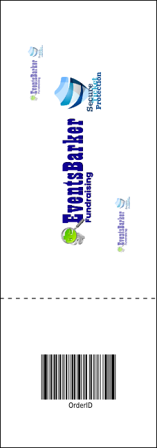 Cheerleading Jump Raffle Ticket Product Back