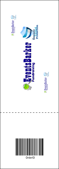 Bowling League Raffle Ticket Product Back