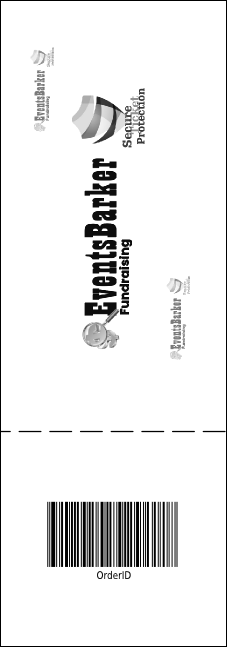 Portland Raffle Ticket (black and white) Product Back