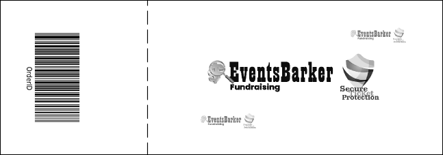 Indianapolis Raffle Ticket (Black and White) Product Back