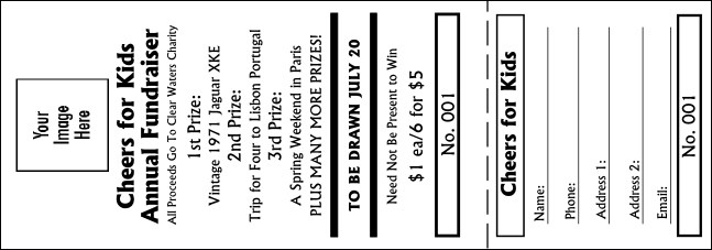 Color Logo Raffle Ticket 002 Product Front