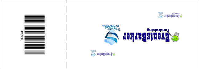 Camouflage Raffle Ticket Product Back
