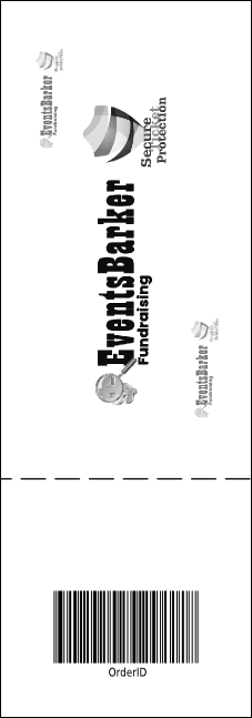 Toronto Raffle Ticket with stub (Black & white) Product Back