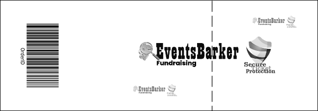 Rock Concert BW Raffle Ticket Product Back