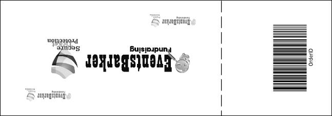 Jazz Concert Raffle Ticket (Black and White) Product Back