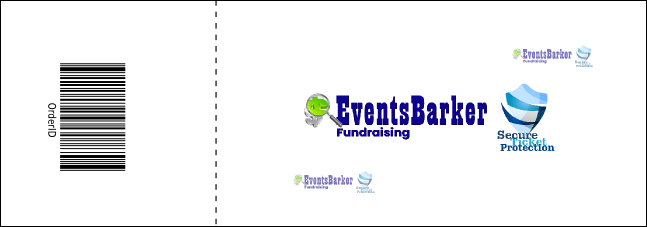 Retro Gymnastics Event Ticket Product Back