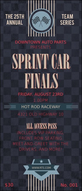 Car Racing VIP Pass Product Front