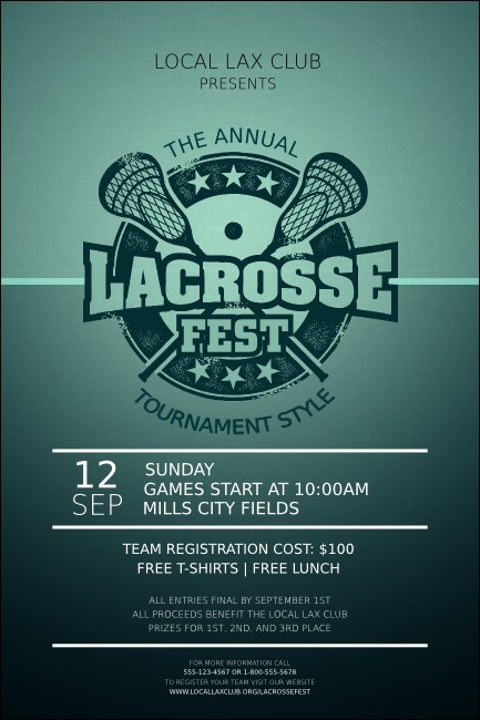 Lacrosse Poster Product Front