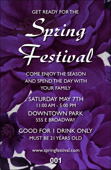 Spring Drink Ticket Product Front