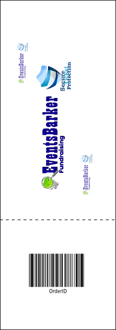 Fall Cut Paper Raffle Ticket Product Back