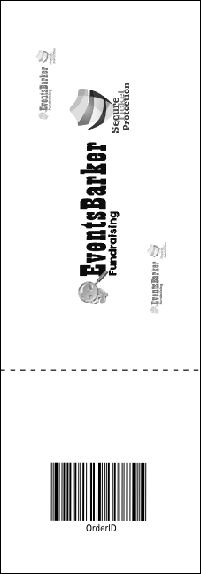 Black Tie Raffle Ticket Product Back