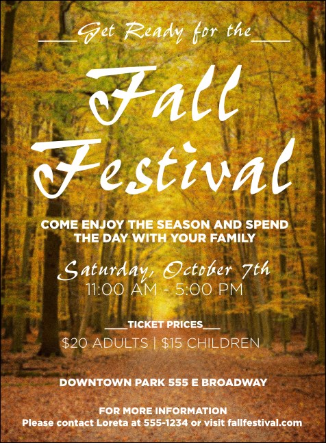 Fall Invitation Product Front