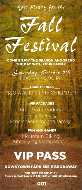 Fall VIP Pass Product Front