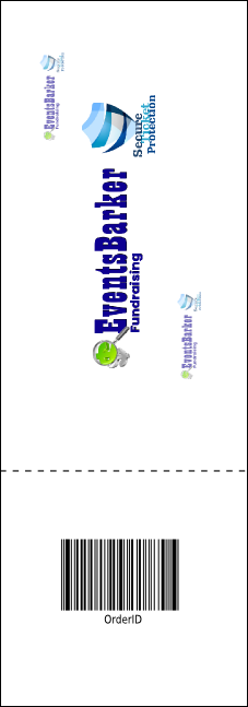 Christmas Carol Raffle Ticket Product Back