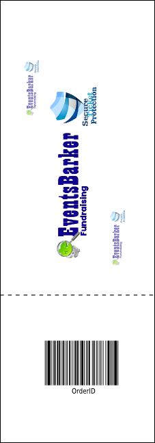 All Purpose Circle Raffle Ticket Product Back