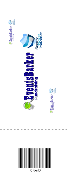 Skateboarding Raffle Ticket Product Back