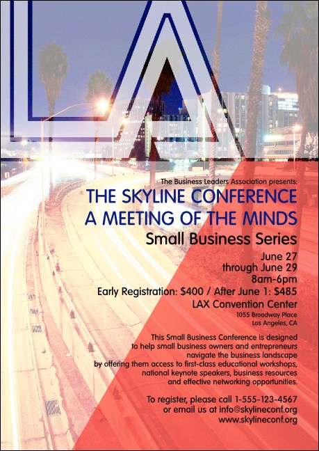 Los Angeles Club Flyer Product Front