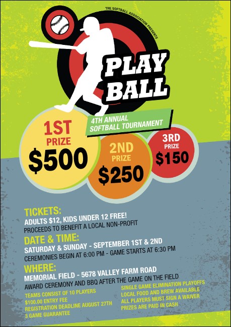 Softball Club Flyer
