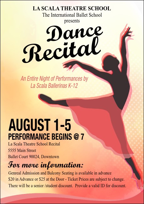 Dance Silhouette Club Flyer