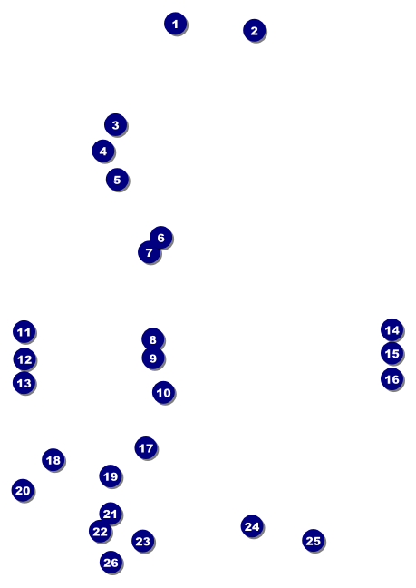 Football Lights Club Flyer Front Field Markers
