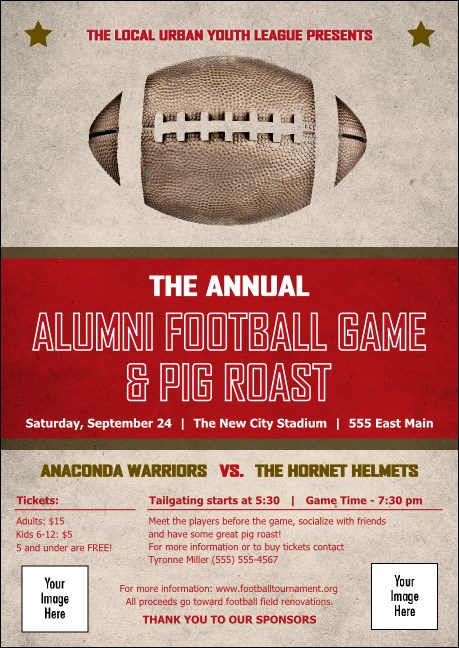 Football Red Club Flyer