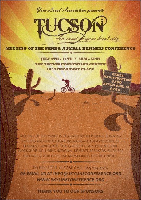 Tucson Club Flyer Product Front
