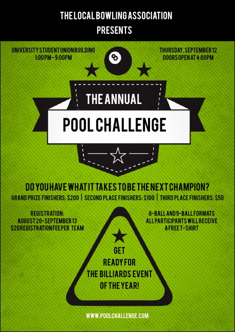 Billiards Club Flyer