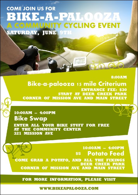 Bike A Palooza Club Flyer Product Front